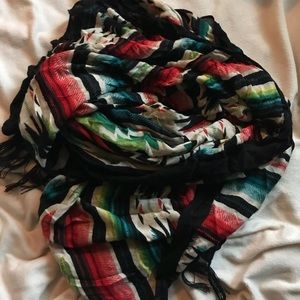 Native American print scarf